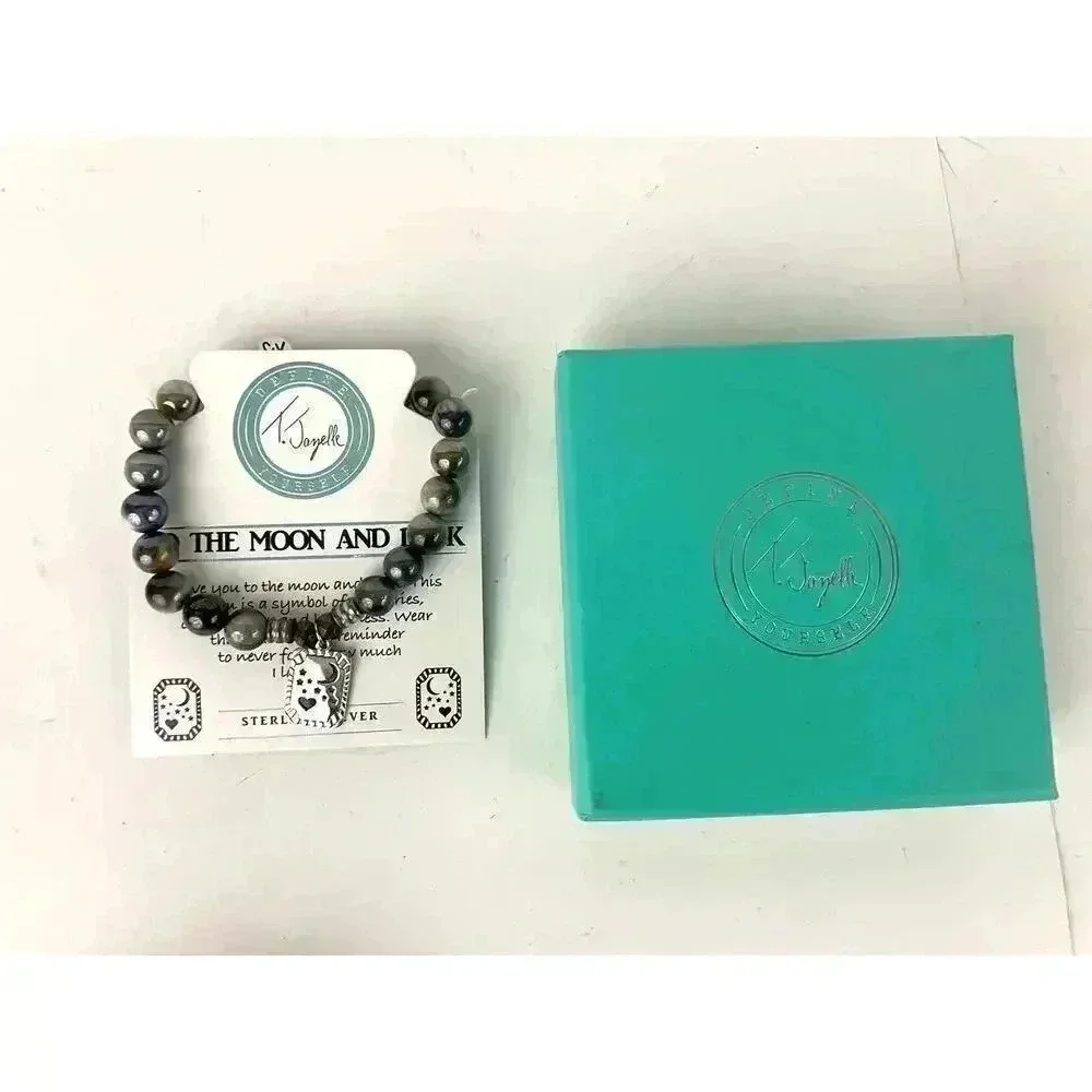 T Jazelle Bracelet To The‎ Moon & Back Sterling Silver TJ 925 With Box